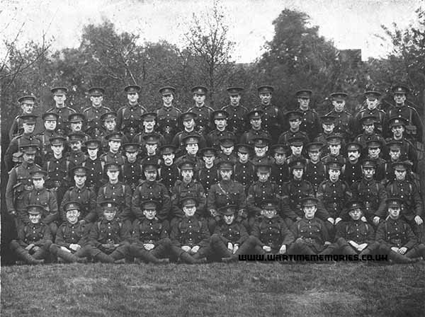 Arthur Heath with his platoon